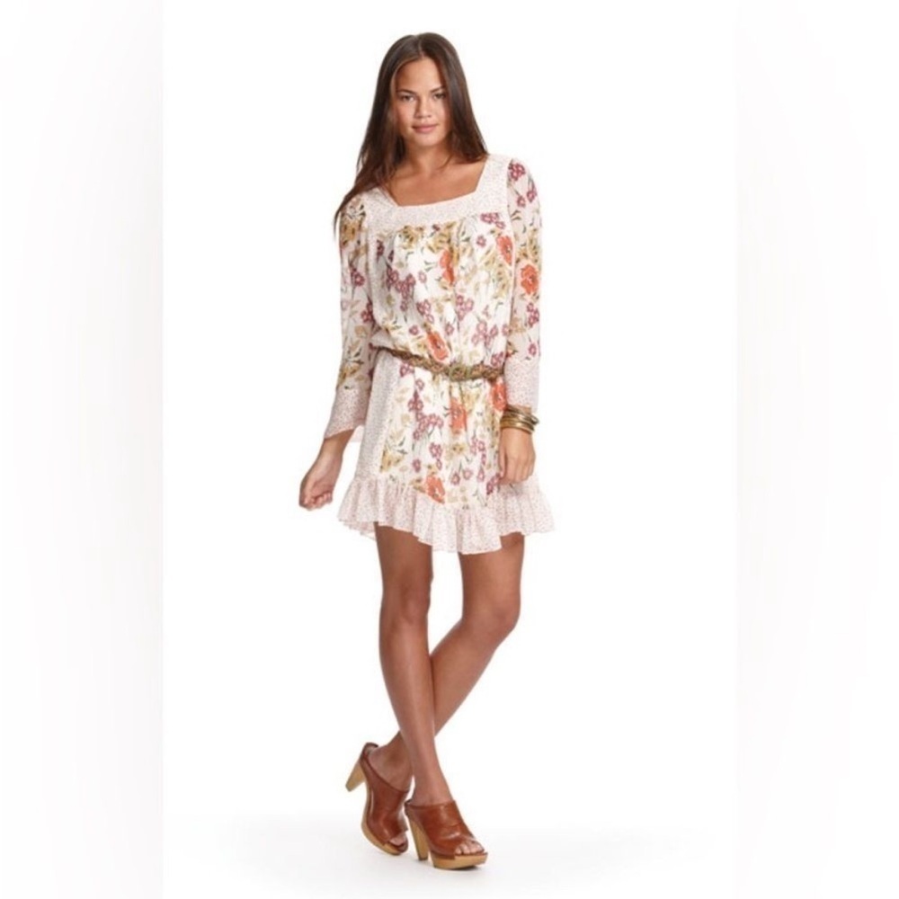 Jovovich Hawk Spring Easter Floral Boho Dress Size M